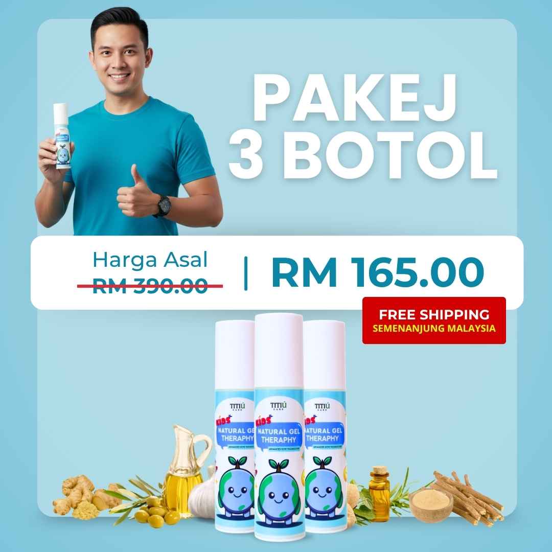 Pakej 3 botol Titiu Care Kids